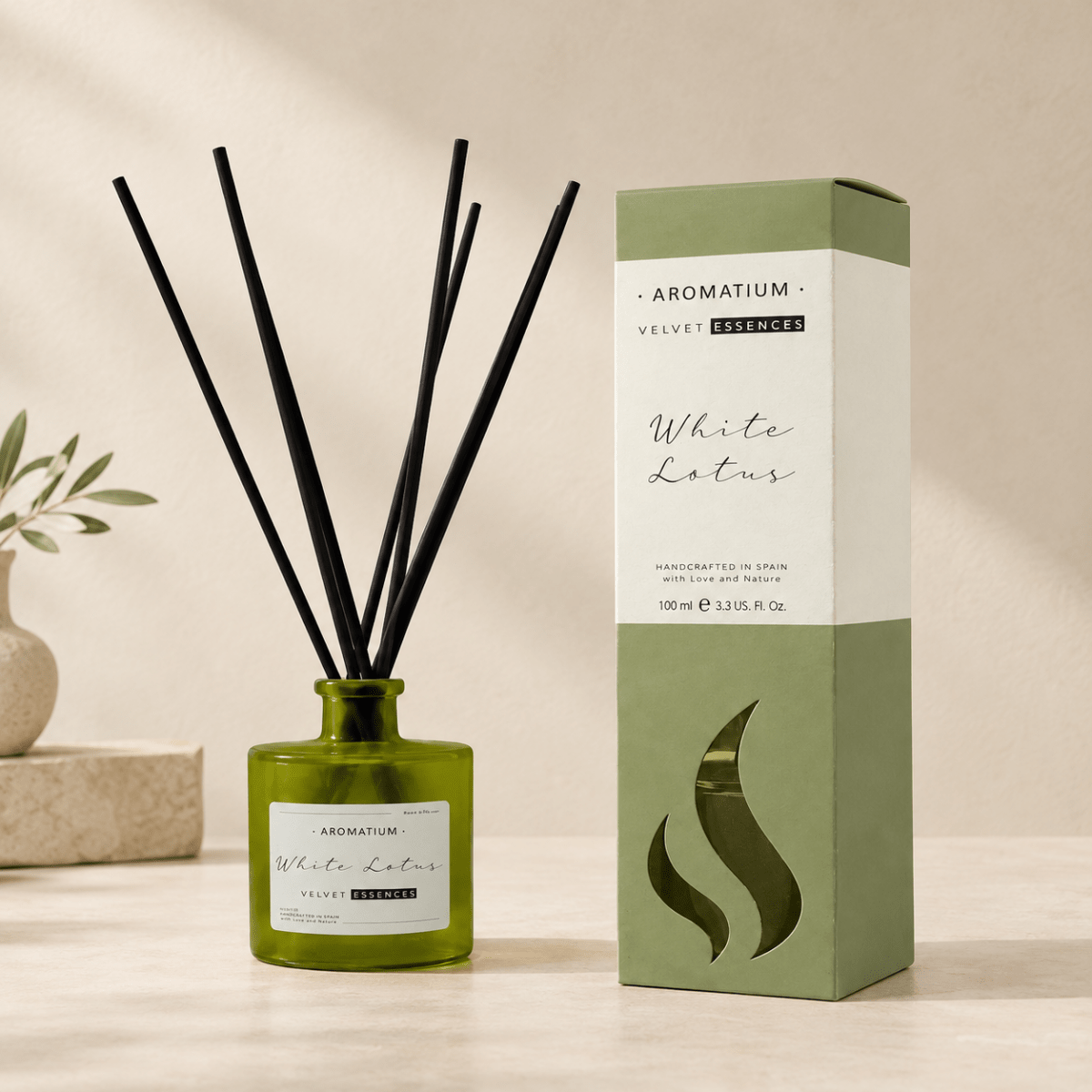Ambientador Mikado White Lotus 100 ml | Pera, Flor de Loto y Vainilla Difusores de junco ambientador - Sweet Home