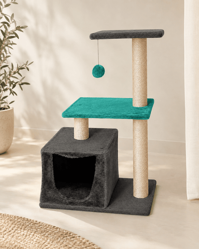 Árbol Rascador para Gatos con Casa | Juego, Descanso y Cuidado de Uñas Rascador para gatos arbol gato - Sweet Home