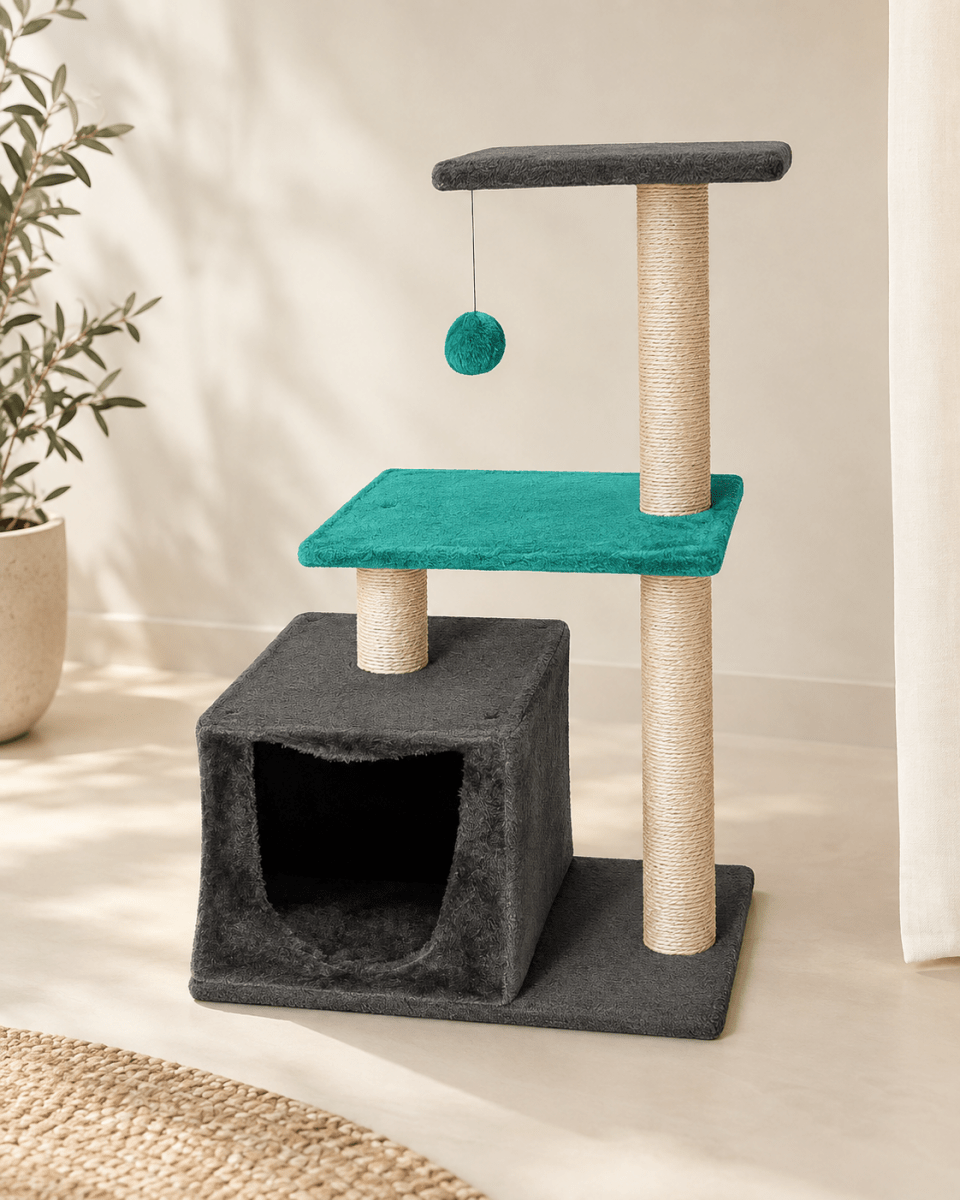 Árbol Rascador para Gatos con Casa | Juego, Descanso y Cuidado de Uñas Rascador para gatos arbol gato - Sweet Home