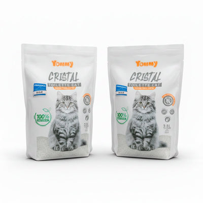 Arena para Gatos de Cristal 3.8L con Fragancia Arena higiénica para gatos arena - Sweet Home
