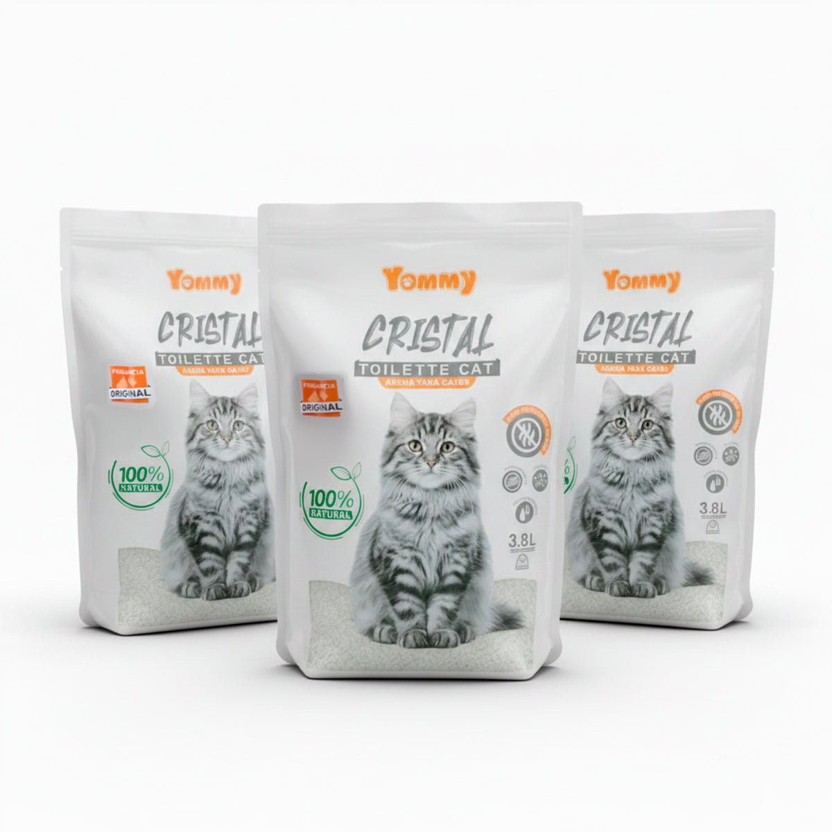Arena para Gatos de Cristal 3.8L con Fragancia Arena higiénica para gatos arena - Sweet Home