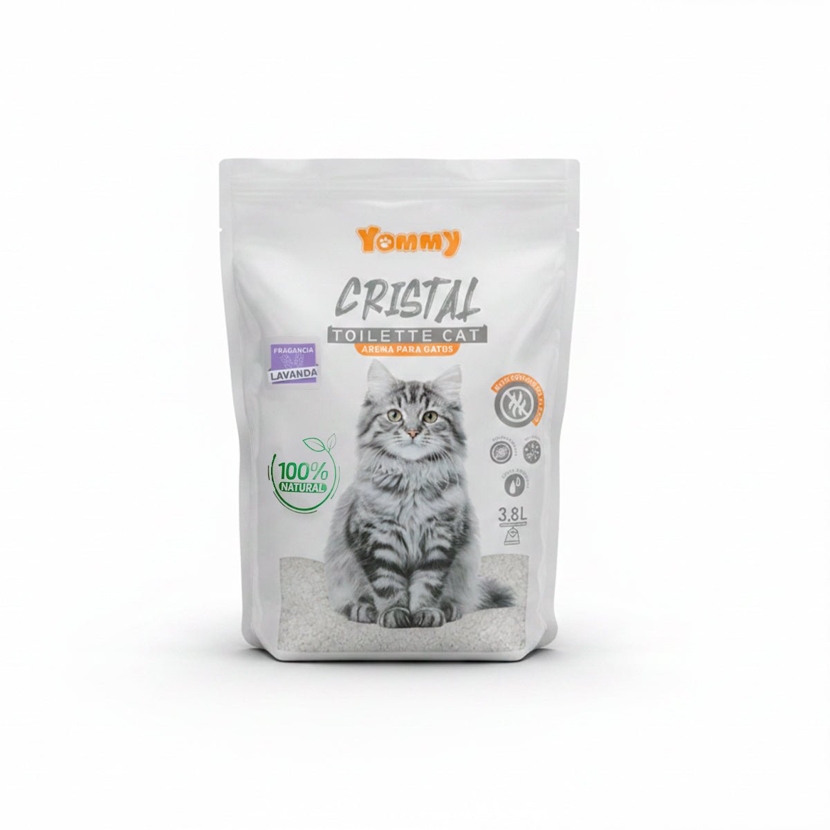 Arena para Gatos de Cristal 3.8L con Fragancia Arena higiénica para gatos arena - Sweet Home