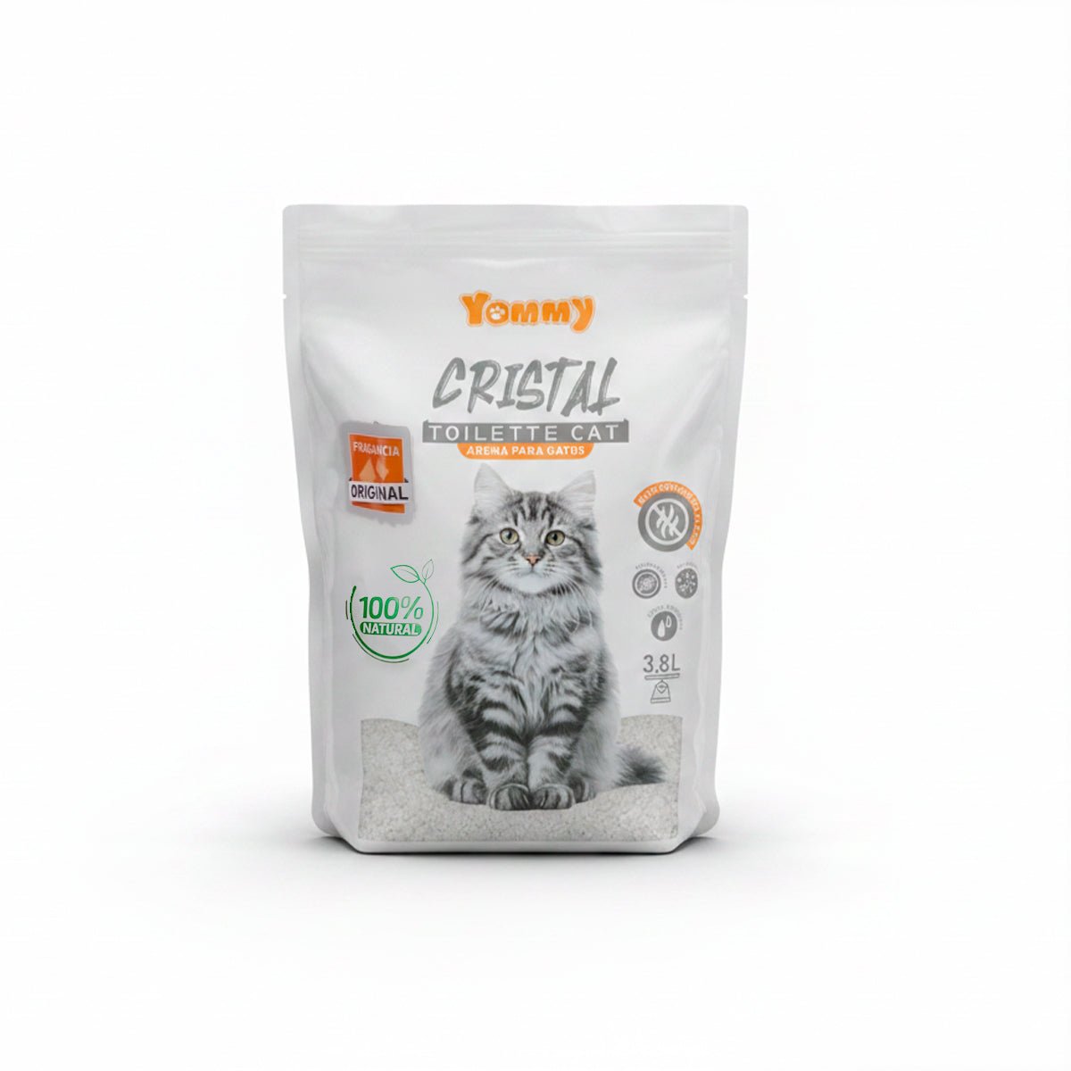 Arena para Gatos de Cristal 3.8L con Fragancia Arena higiénica para gatos arena - Sweet Home
