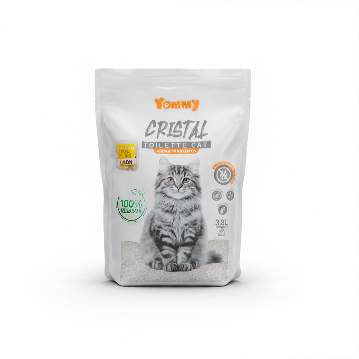 Arena para Gatos de Cristal 3.8L con Fragancia Arena higiénica para gatos arena - Sweet Home