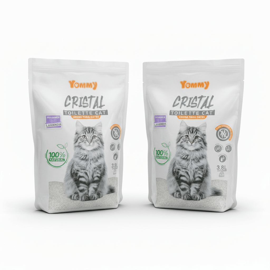 Arena para Gatos de Cristal 3.8L con Fragancia Arena higiénica para gatos arena - Sweet Home