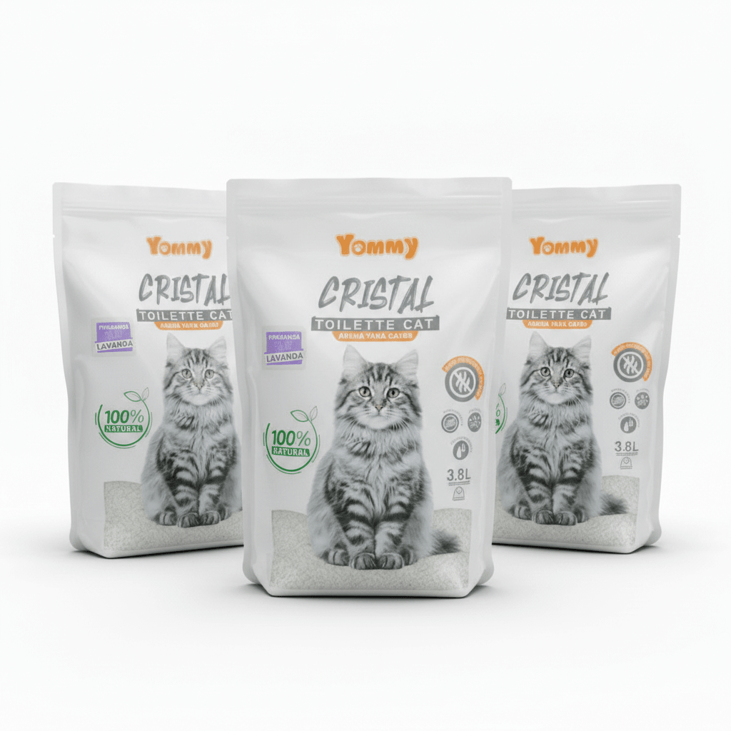 Arena para Gatos de Cristal 3.8L con Fragancia Arena higiénica para gatos arena - Sweet Home