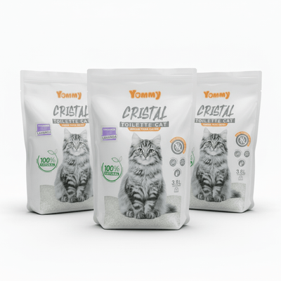 Arena para Gatos de Cristal 3.8L con Fragancia Arena higiénica para gatos arena - Sweet Home