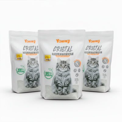 Arena para Gatos de Cristal 3.8L con Fragancia Arena higiénica para gatos arena - Sweet Home