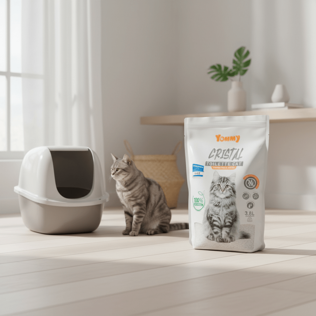 Arena para Gatos de Cristal 3.8L con Fragancia Arena higiénica para gatos arena - Sweet Home