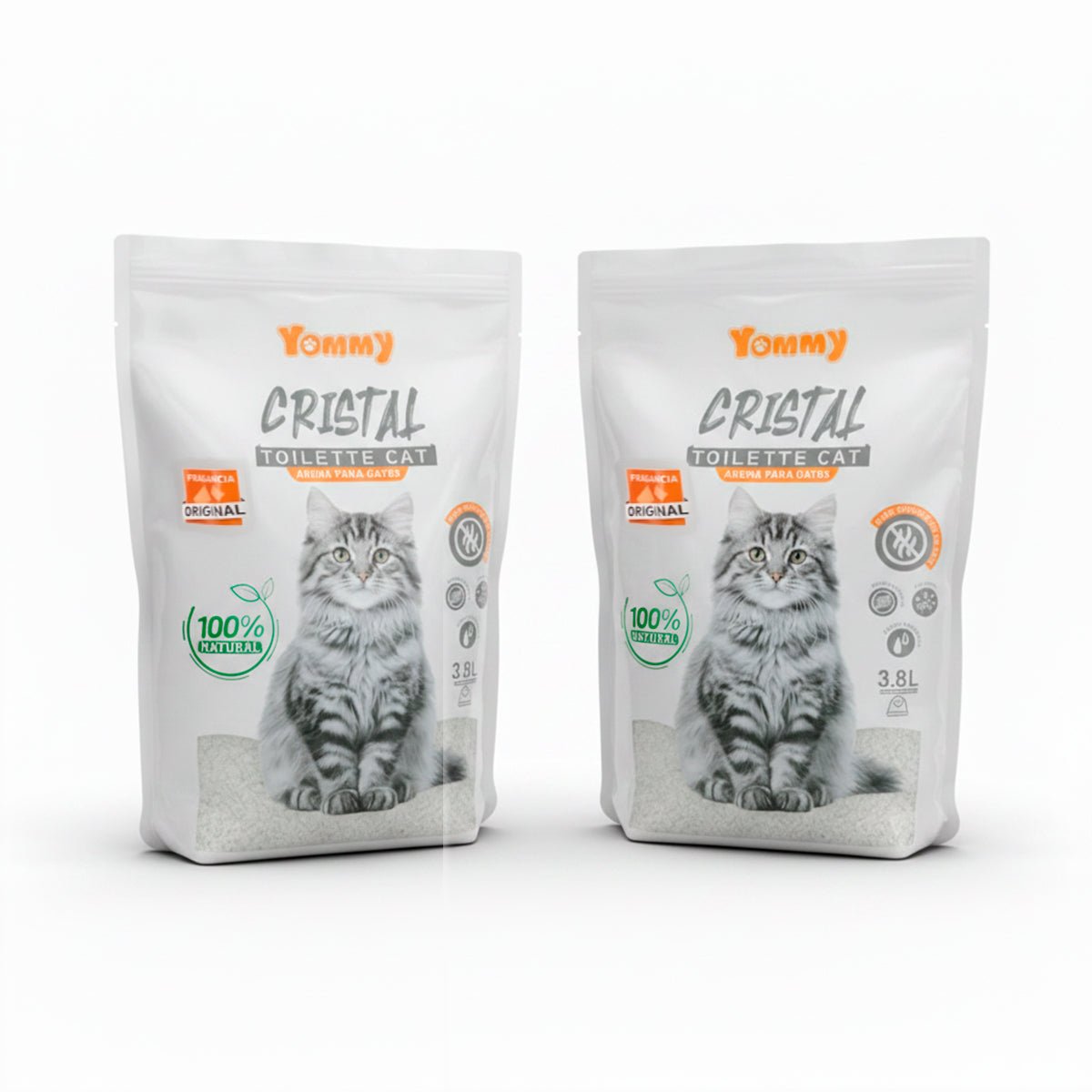 Arena para Gatos de Cristal 3.8L con Fragancia Arena higiénica para gatos arena - Sweet Home