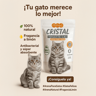 Arena para Gatos de Cristal Antibacterial con Fragancia - Sweet Home