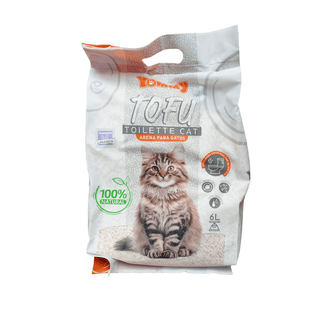 Arena para Gatos Ecológica de Tofu | Biodegradable y Desechable por el Inodoro - Sweet Home