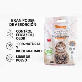 Arena para Gatos Ecológica de Tofu | Biodegradable y Desechable por el Inodoro - Sweet Home