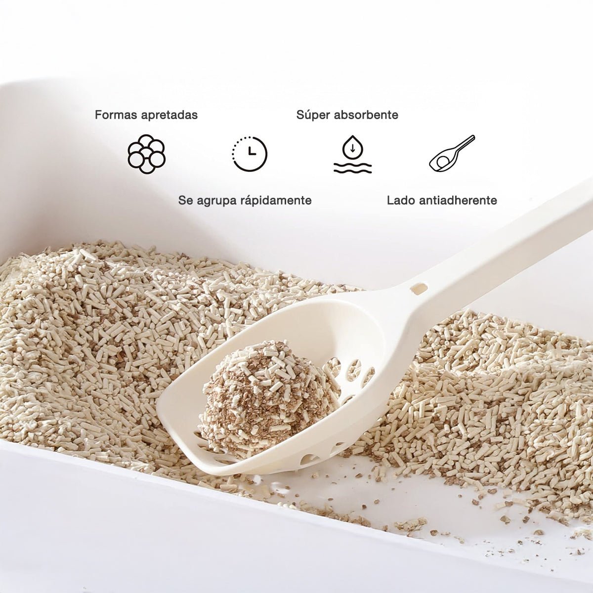 Arena para Gatos Ecológica de Tofu | Biodegradable y Desechable por el Inodoro - Sweet Home