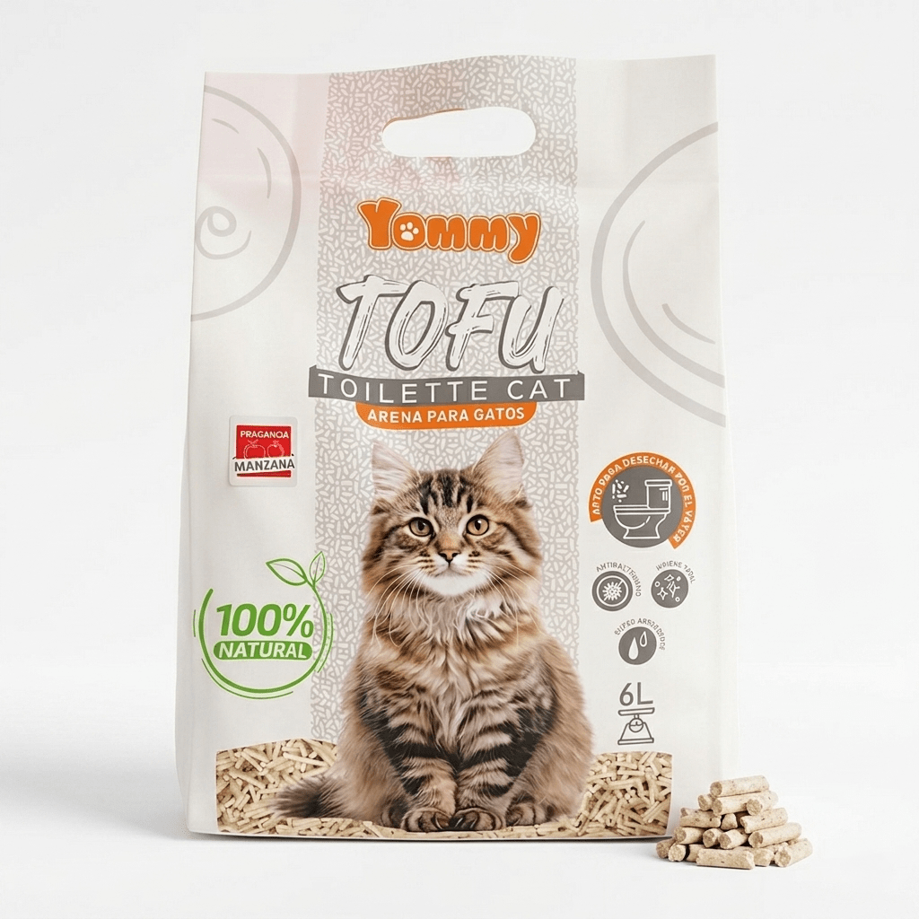 Arena de tofu para gatos biodegradable 6L Sweet Home - Sweet Home