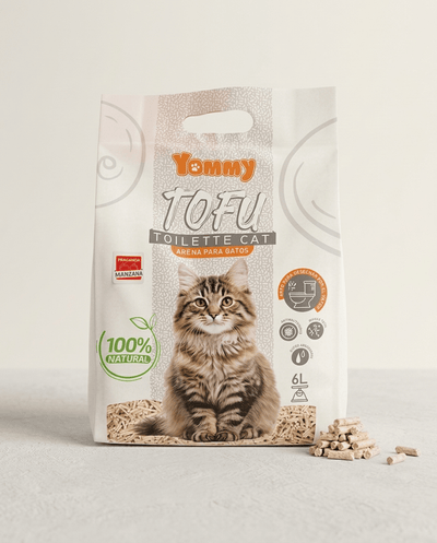 Arena para Gatos Ecológica de Tofu | Sin polvo y Desechable por el Inodoro Arena higiénica para gatos arena - Sweet Home