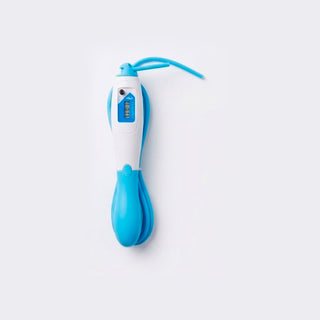 Comba de saltar verde con contador digital integrado y cable de 280cm ajustable para fitness.