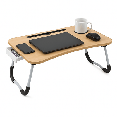 Bandeja para Portátil de Madera y Metal – Escritorio Ergonómico - Sweet Home