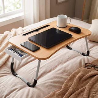 Bandeja para Portátil de Madera y Metal – Escritorio Ergonómico - Sweet Home