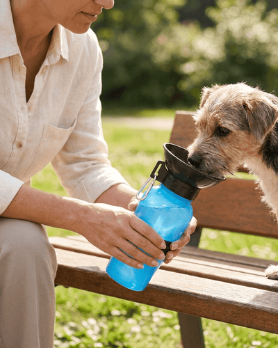 Botella portátil para perros y gatos | Agua fácil en paseos, viajes y excursiones bebedero Gatos - Sweet Home