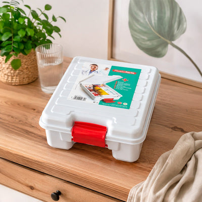Caja Botiquín de Primeros Auxilios Vacía 35 x 25 x 10 cm estuches vacíos de primeros auxilios Caja con Tapa - Sweet Home