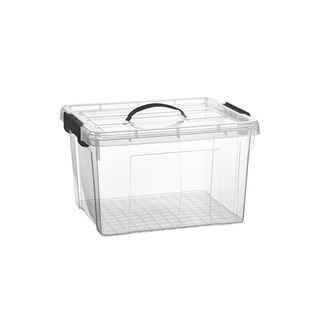 Caja de Almacenaje 24L Plastic Forte con Tapa y Asa - Sweet Home