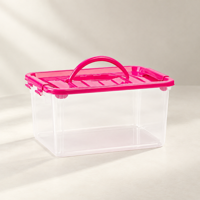 Caja de Almacenaje Pequeña con Asa (3,5L) - Organizador Portátil Multiusos