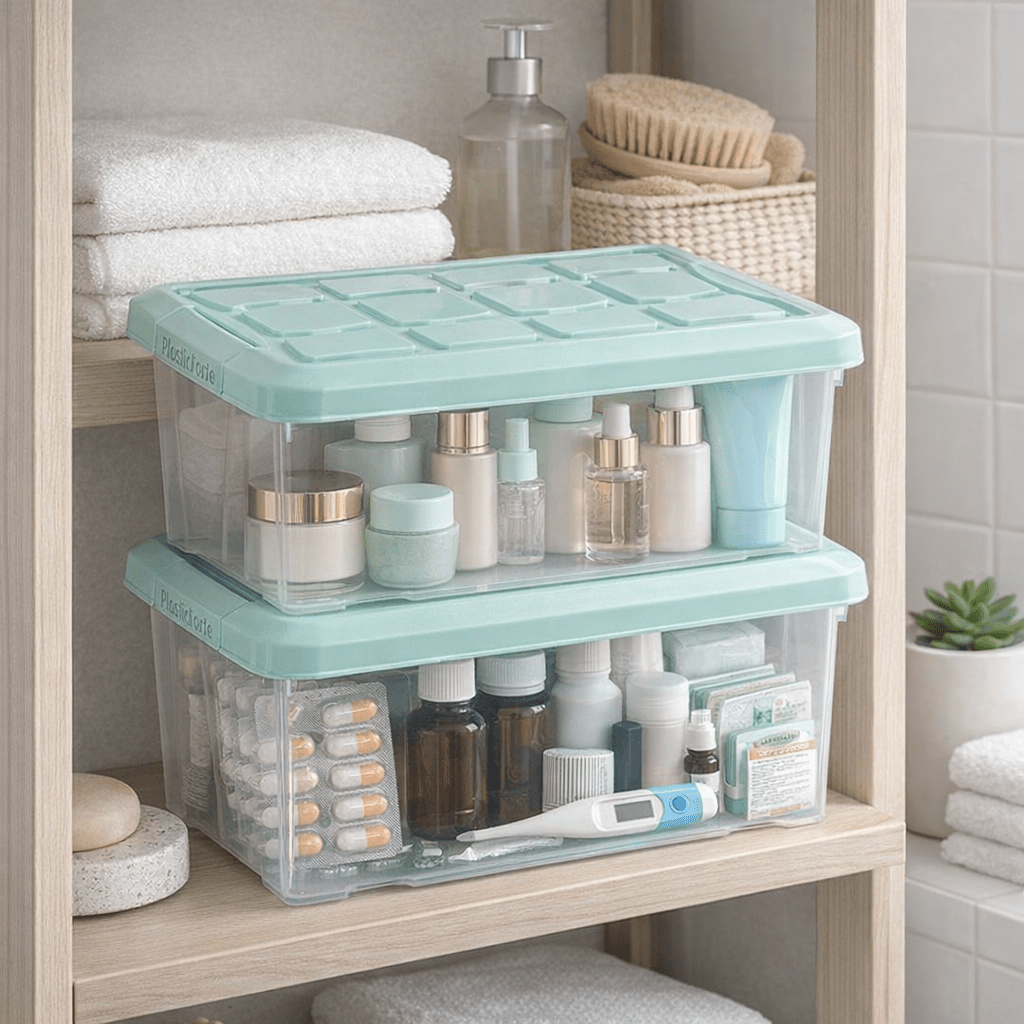 Caja de Almacenaje 5 Litros con Tapa | Plástico Transparente - Sweet Home