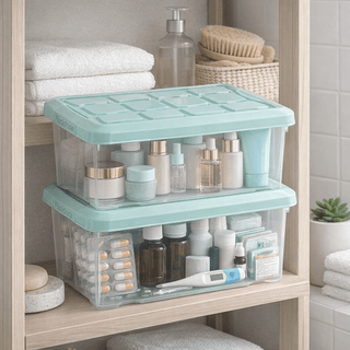 Caja de Almacenaje 5 Litros con Tapa | Plástico Transparente - Sweet Home