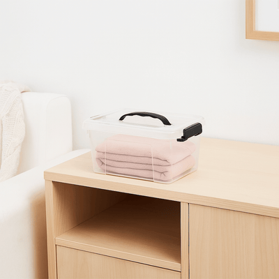 Caja de Almacenaje 5.7L Plastic Forte con Tapa y Asa - Sweet Home