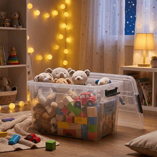 Caja de Almacenaje 5.7L Plastic Forte con Tapa y Asa - Sweet Home