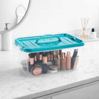 Caja de Almacenaje 8 Litros con Asa: Organizador Portátil | Plastic Forte - Sweet Home