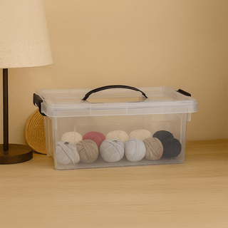 Caja de Almacenaje 8.5L Plastic Forte con Tapa y Asa - Sweet Home