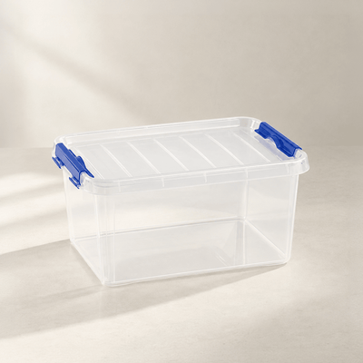 Caja de Almacenaje 8L con Tapa | Organizador Multiusos para Hogar Cajas de plástico almacenaje Caja con Tapa - Sweet Home