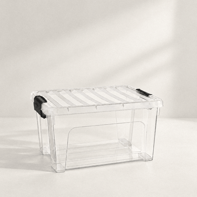 Caja de Almacenaje Klip 16.6L Plastic Forte con Tapa Cajas de plástico almacenaje Caja con Tapa - Sweet Home