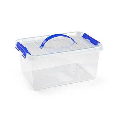 Caja de Almacenaje Pequeña con Asa (3,5L) - Organizador Portátil Multiusos Cajas de plástico almacenaje Caja con Tapa - Sweet Home