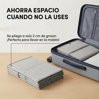 Caja Organizadora de Tela Plegable 25x15x12 cm - Organizador Multiusos 7 Compartimentos - Sweet Home