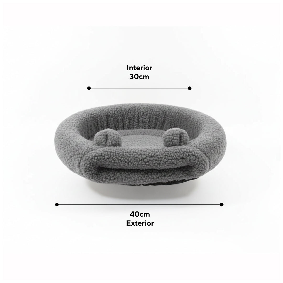 Cama Cuna para Perros Gris | Confort Ortopédico y Lavable