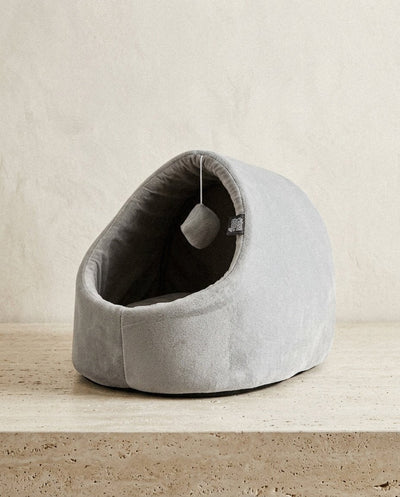 Cama Cueva para Gatos de Fieltro con Juguete - Refugio Plegable y Suave Camas Accesorio para gatos - Sweet Home