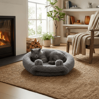 Cama Cuna para Perros Gris | Confort Ortopédico y Lavable - Sweet Home - Sweet Home