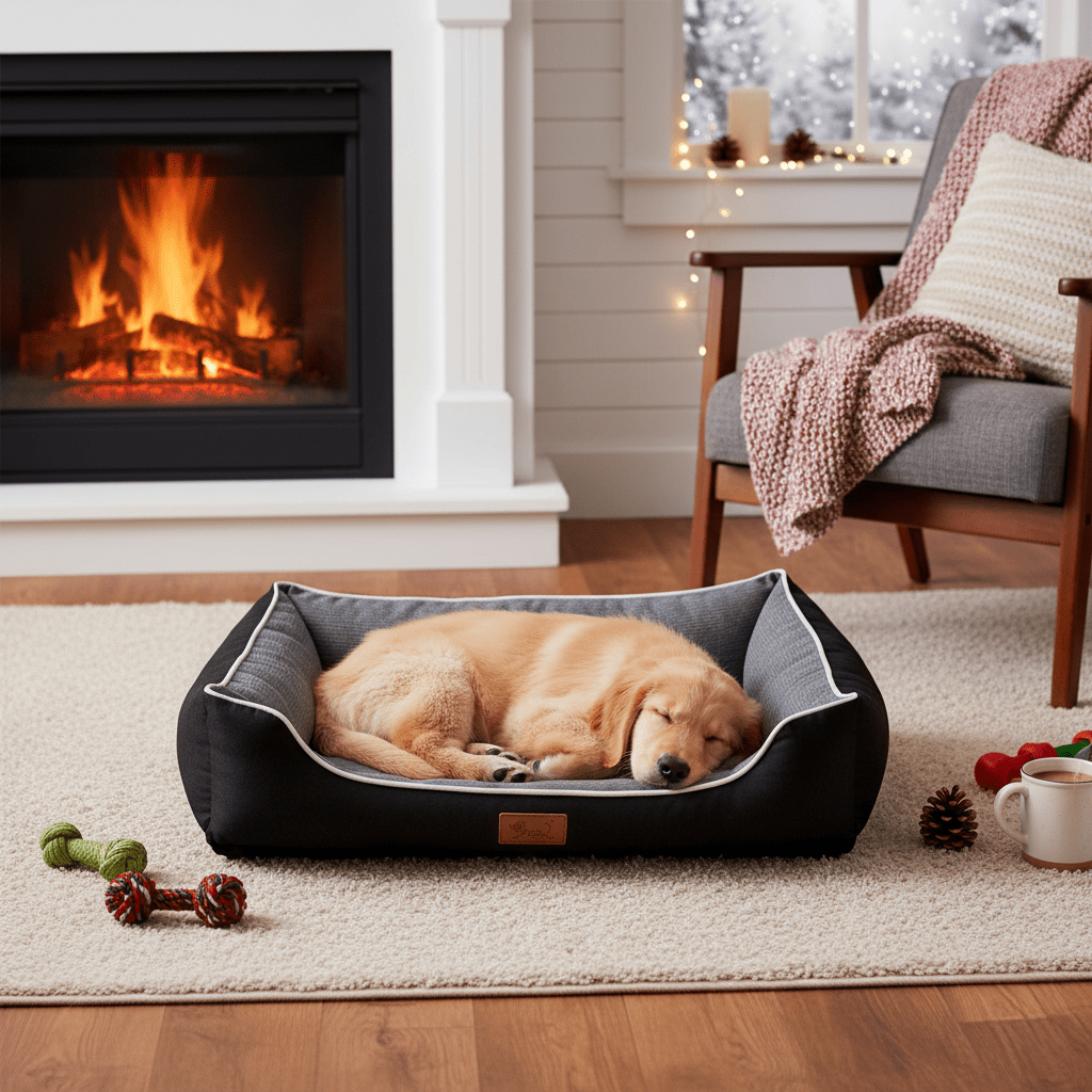 Cama Cuna para Perros Gris | Suave, Lavable y Cómoda - Sweet Home - Sweet Home