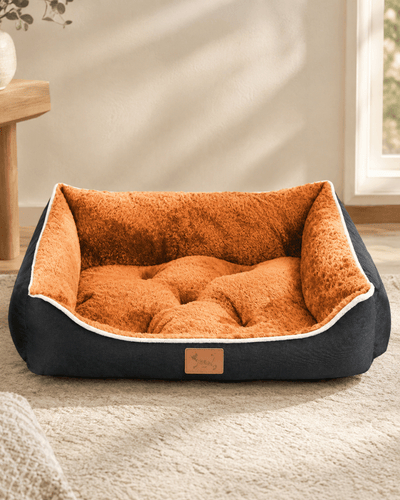 Cama Cuna para Perros Naranja y Negra - Resistente y Lavable (3 Tamaños) Camas para perros ama - Sweet Home