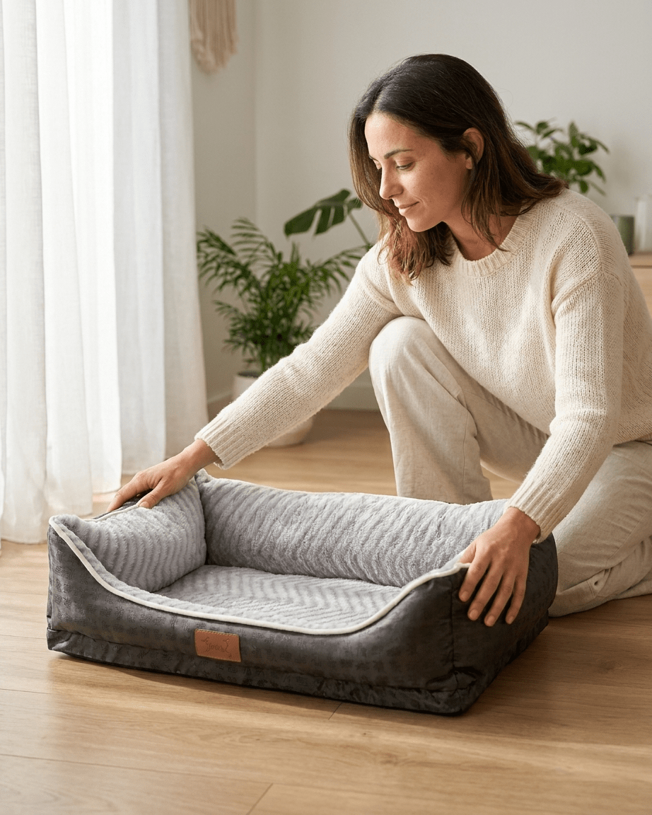 Cama Cuna para Perros y Gatos | Viscoelástica y Lavable Camas para perros ama - Sweet Home