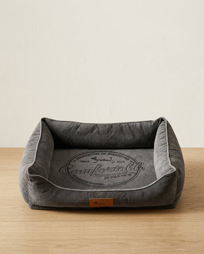 Cama para Perros y Gatos Gris Medio | Suave y Relajante Camas para perros Cama - Sweet Home