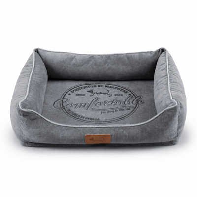 Cama para Perros y Gatos Gris Medio | Suave y Relajante Camas para perros Cama - Sweet Home