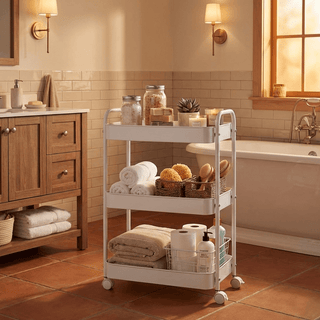 Carro de Almacenamiento de 3 Niveles con Ruedas – Organizador Multiusos para Cocina - Sweet Home