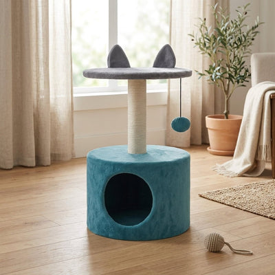 Casa Rascador para Gato | Árbol Rascador con Casita Productos para mascotas Gatos - Sweet Home