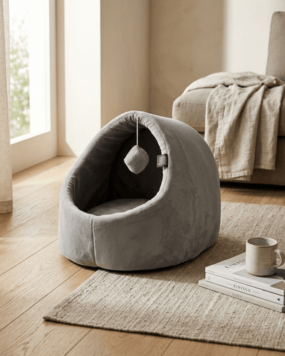 Casita de fieltro para gato con juguete Camas Accesorio para gatos - Sweet Home
