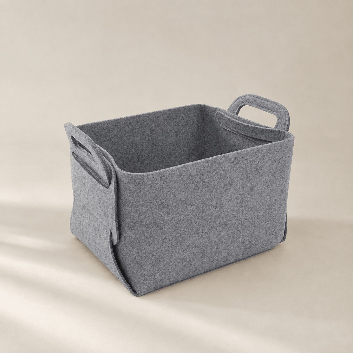 Cesta de Almacenamiento de Fieltro Plegable | Organizador Multiusos Gris Antracita Cestos organizadores para el hogar cesta de almacenaje - Sweet Home