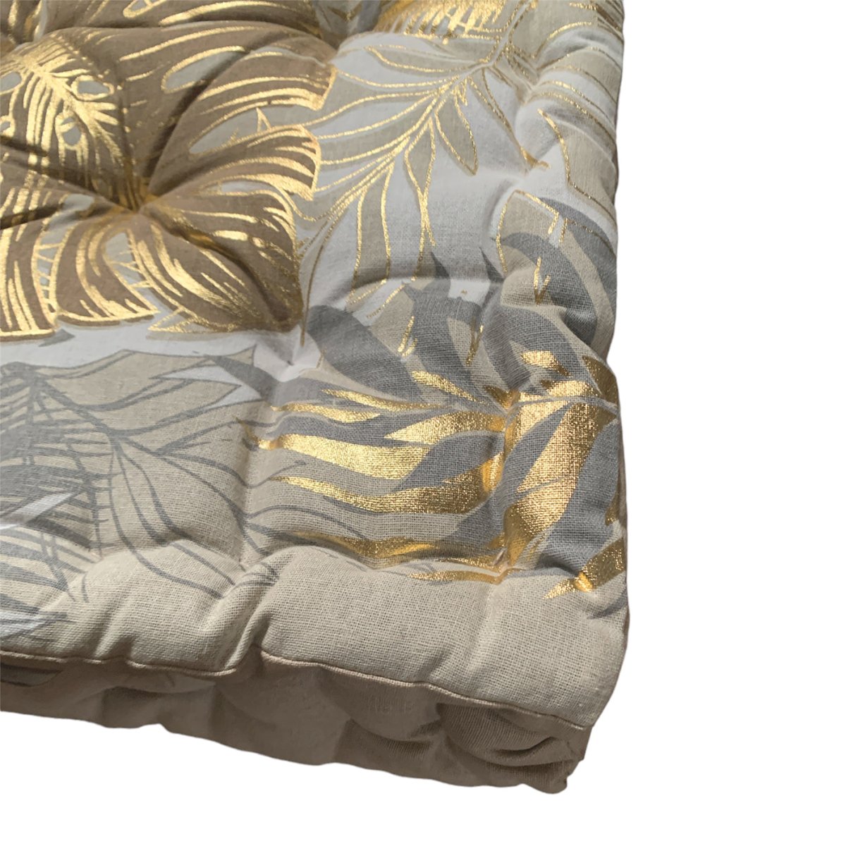 Cojín De Suelo Estampado Dorado 45cm - Sweet Home